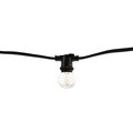Bulbrite Outdoor/Indoor 14 ft. Plug-in LED Globe Bulb Black String Light with 10 sockets-Bulbs included 810058